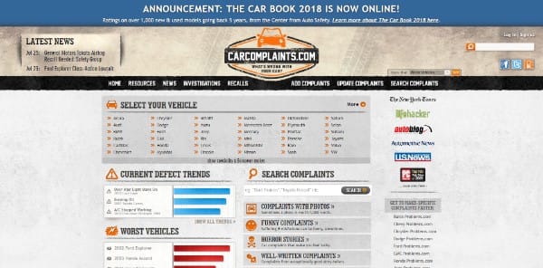 car complaints