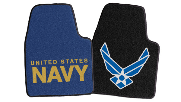 Fanmats Military Logo Carpet Floor Mats