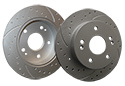 Maxim Drilled & Slotted Geomet Coated Ceramic Brake Kit